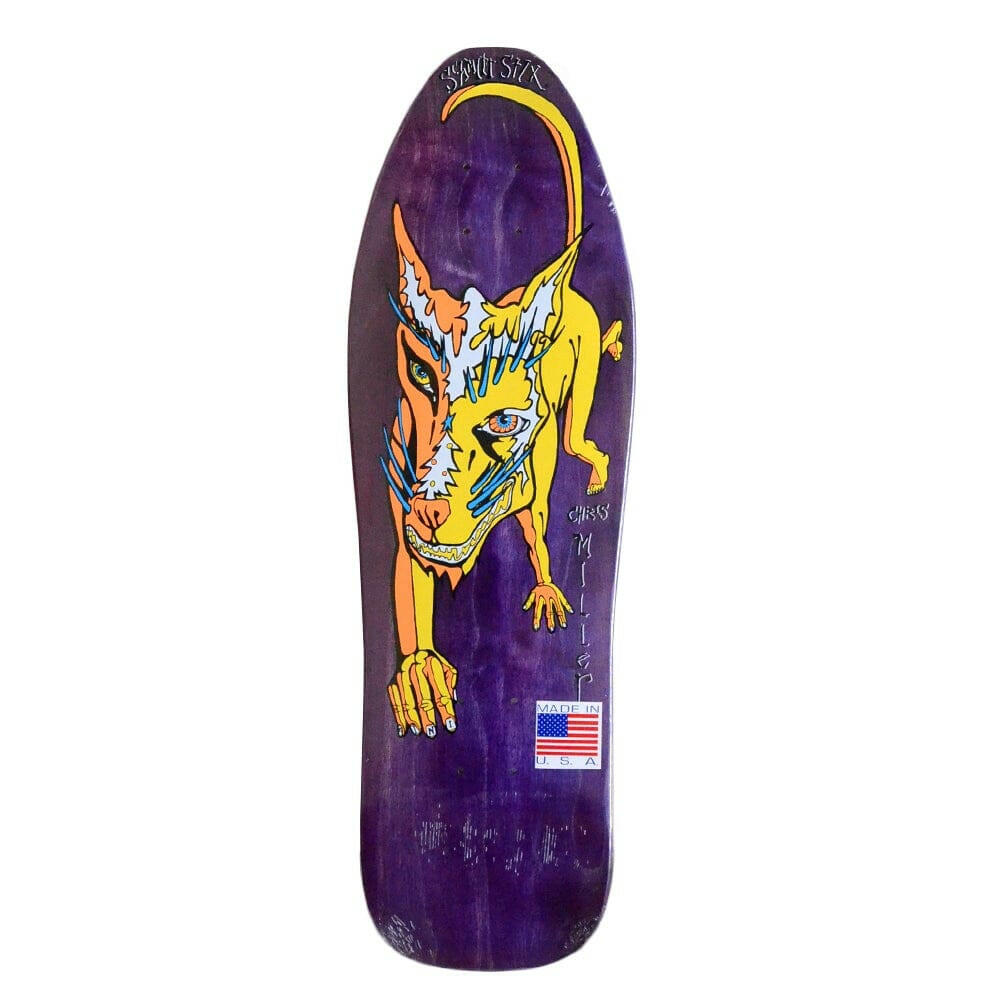 Schmitt Stix - Miller Mini Purple 9.125" Reissue Skateboard Deck.
