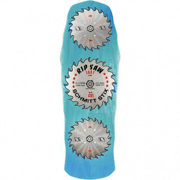 Schmitt Stix - Ripsaw Blue Stain 10.0 Reissue Skateboard Deck.