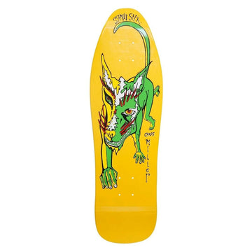 Schmitt Stix - Chris Miller Mini Yellow Dip 9.125 Reissue Skateboard Deck.
