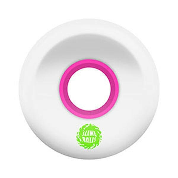 Slime Balls - OG Slime Clear/Pink 60MM 78A Skateboard Wheels.