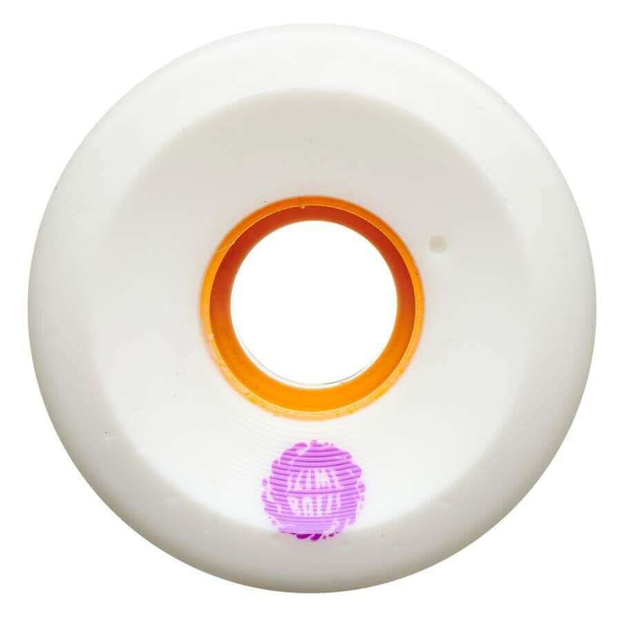 Slime Balls - OG Slime White/Orange 60MM 78A Skateboard Wheels.