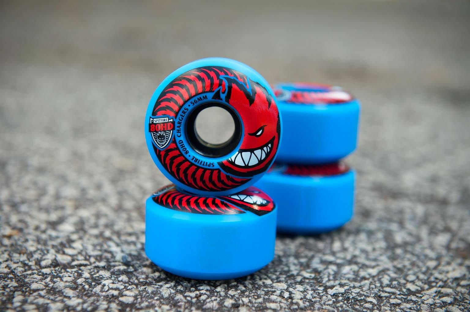Spitfire - Chargers Blue 56MM 80HD Skateboard Wheels.