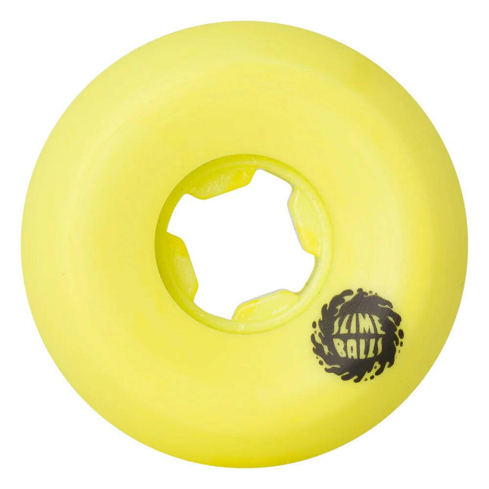 Slime Balls - Screw Balls Speed Balls Yellow 54MM 99A Skateboard Wheels.