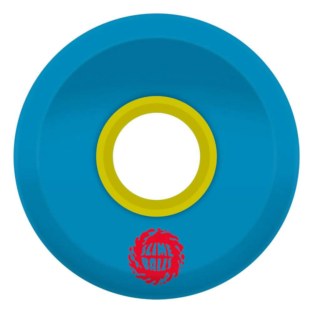 Slime Balls - Flame OG Slime Blue 60MM 78A Skateboard Wheels.