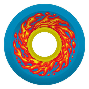 Slime Balls - Flame OG Slime Blue 60MM 78A Skateboard Wheels.