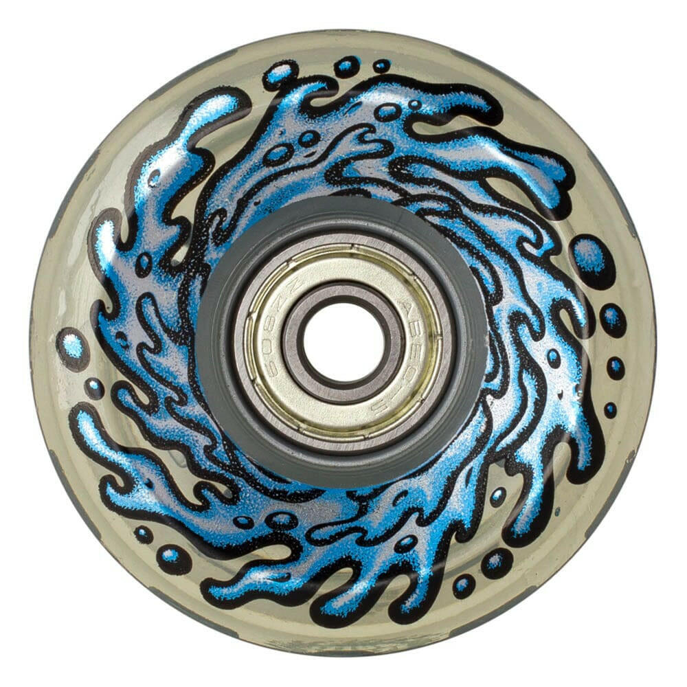 Slime Balls - Light Ups w/BLUE LED OG Slime 60MM 78A Skateboard Wheels.