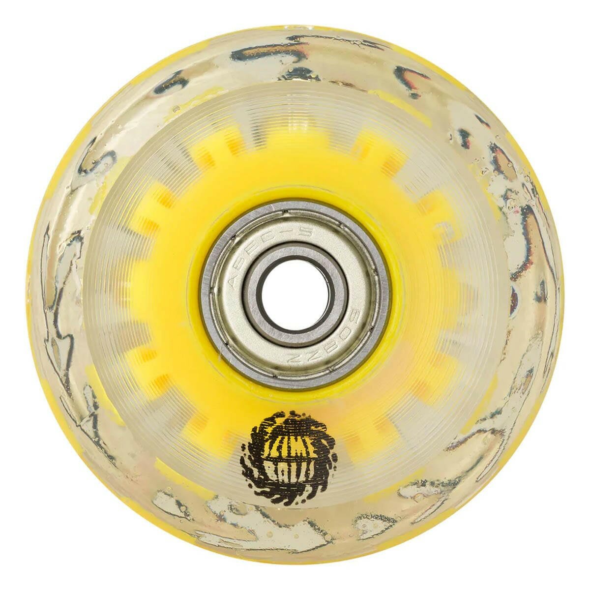 Slime Balls - Light Ups w/Red and Yellow LED OG Slime 60MM 78A Skateboard Wheels.