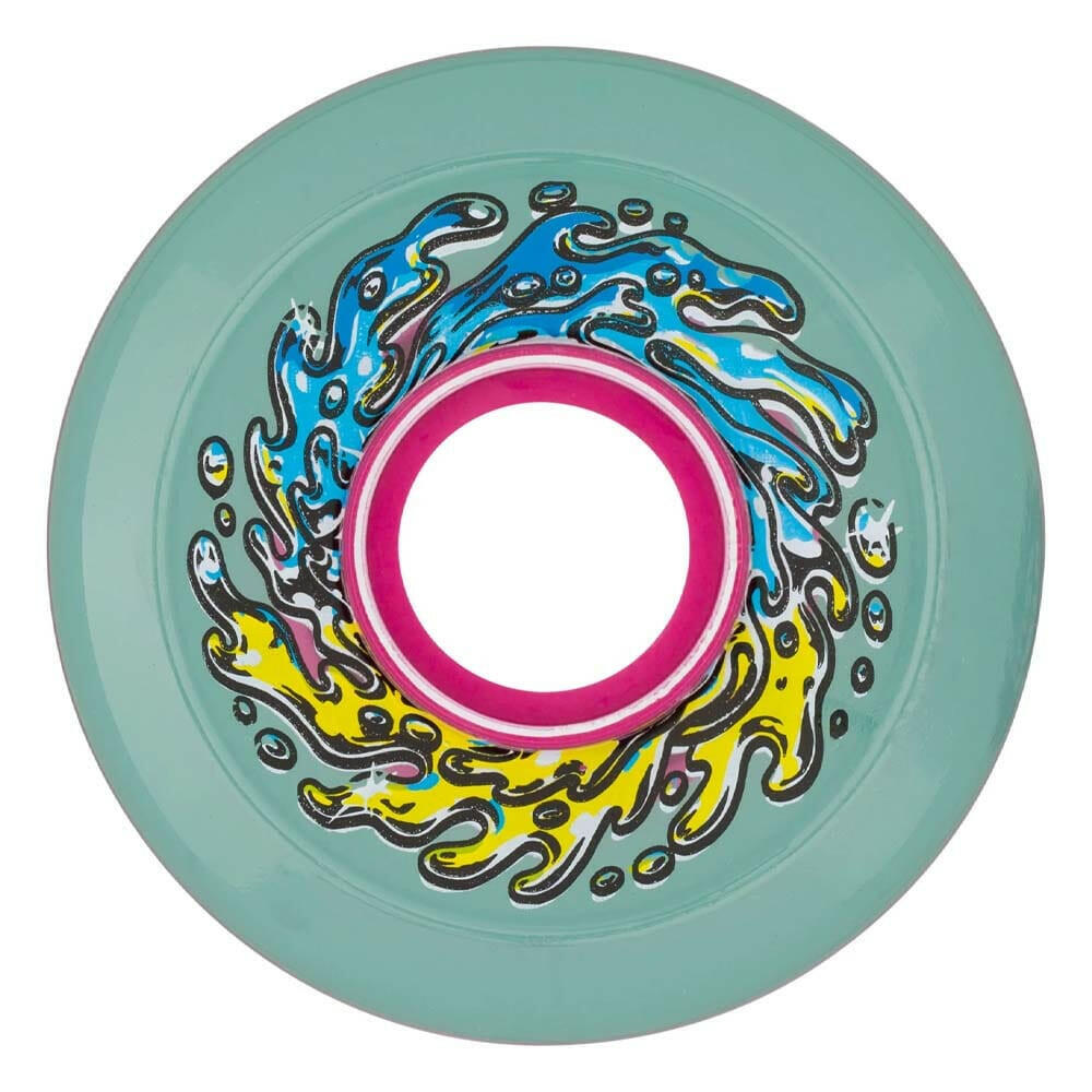 Slime Balls - OG Slime Chrome Trans Green 60MM 78A Skateboard Wheels.