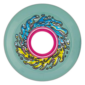 Slime Balls - OG Slime Chrome Trans Green 60MM 78A Skateboard Wheels.