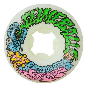 Slime Balls - Vomit Mini White II 53MM 97A Skateboard Wheels.
