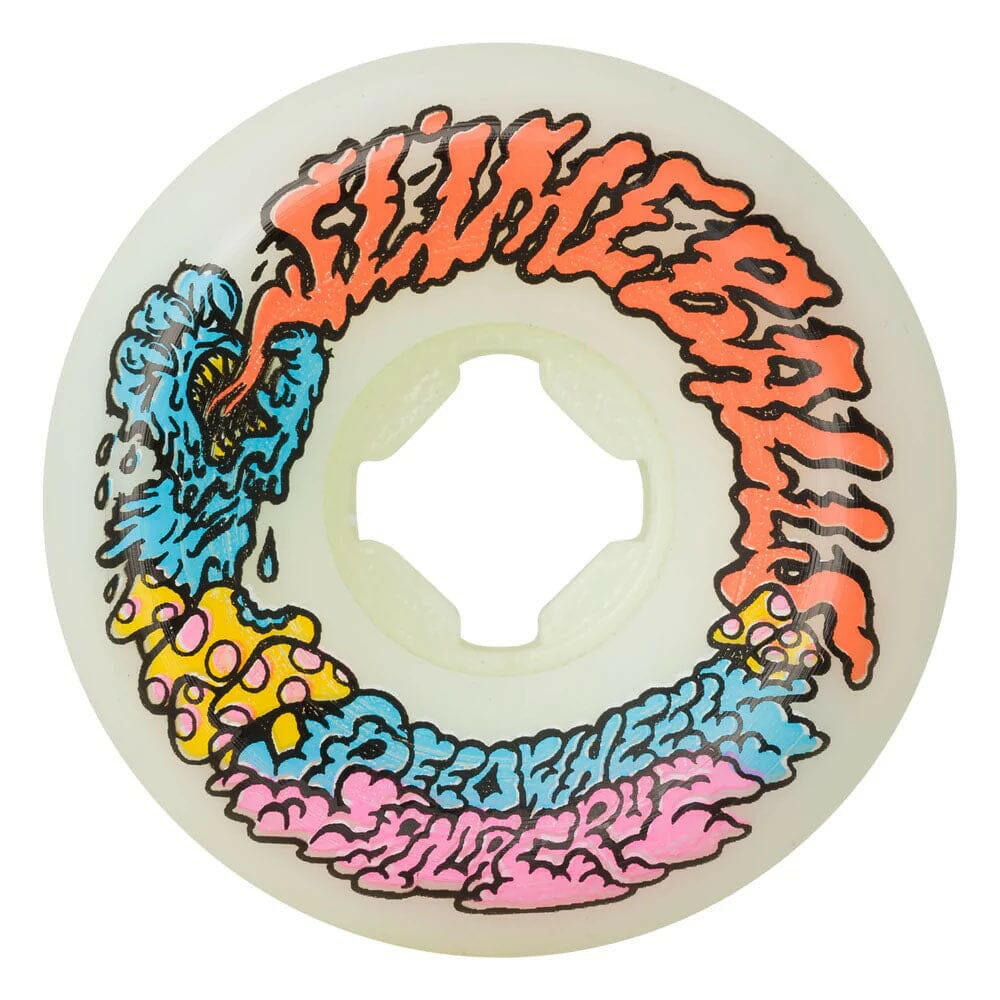Slime Balls - Vomit Mini White 56MM 97A Skateboard Wheels.