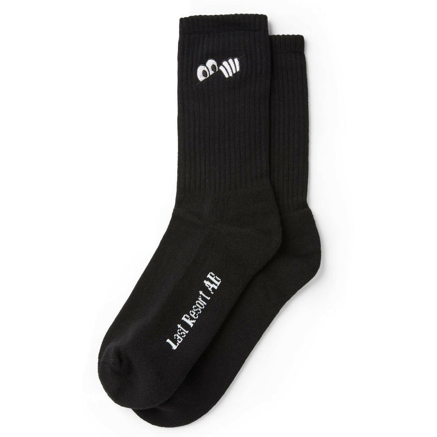 Last Resort AB - Eyes Mens Crew Socks Black.