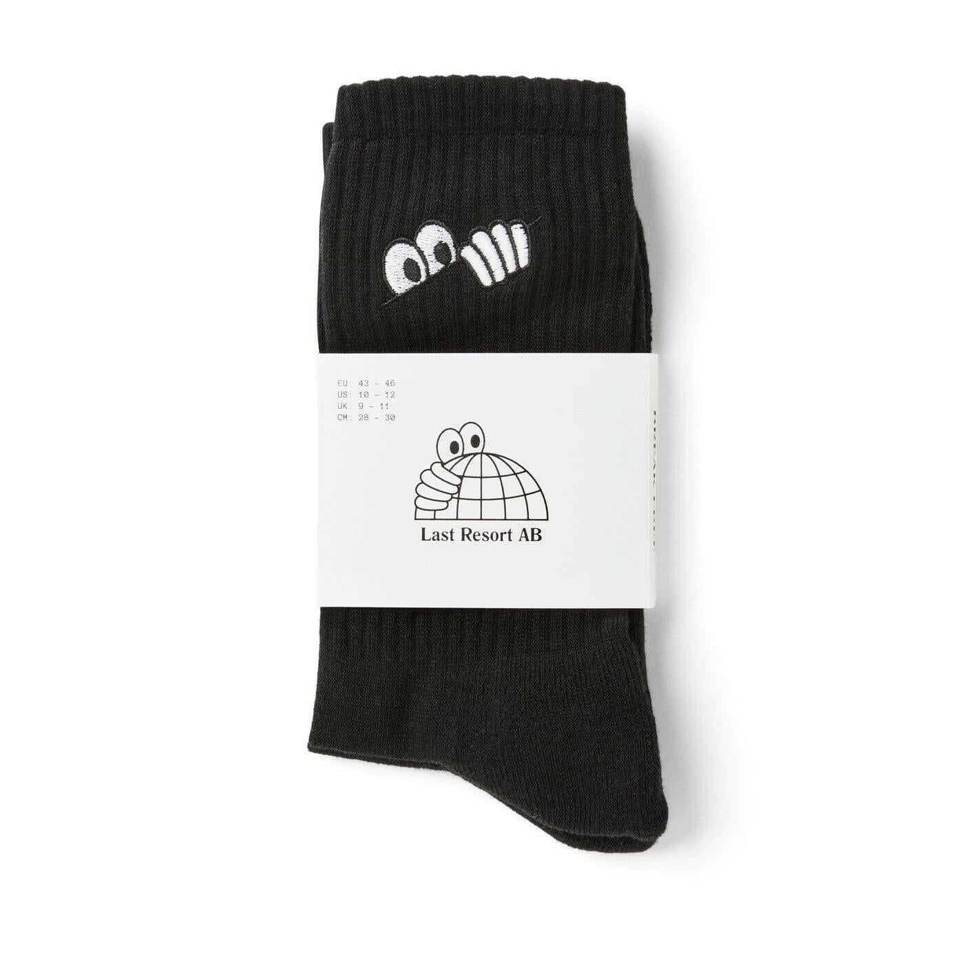Last Resort AB - Eyes Mens Crew Socks Black.