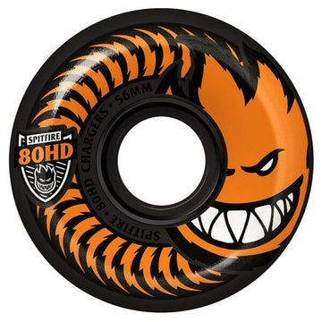 Spitfire - Chargers Conical Black 56MM 80HD Skateboard Wheels.