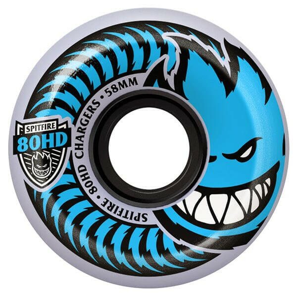 Spitfire - Chargers Conical Clear 54MM 80HD Skateboard Wheels.