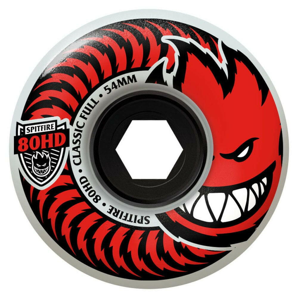 Spitfire - Classic Full Clear 58MM 80HD Skateboard Wheels.