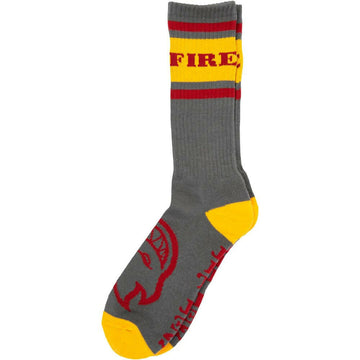Spitfire - Classic 87 Bighead Socks Charcoal/Gold/Dark Red.