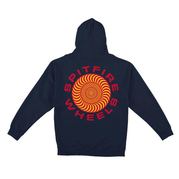 Spitfire - Classic 87 Swirl Hoodie Navy/Red.