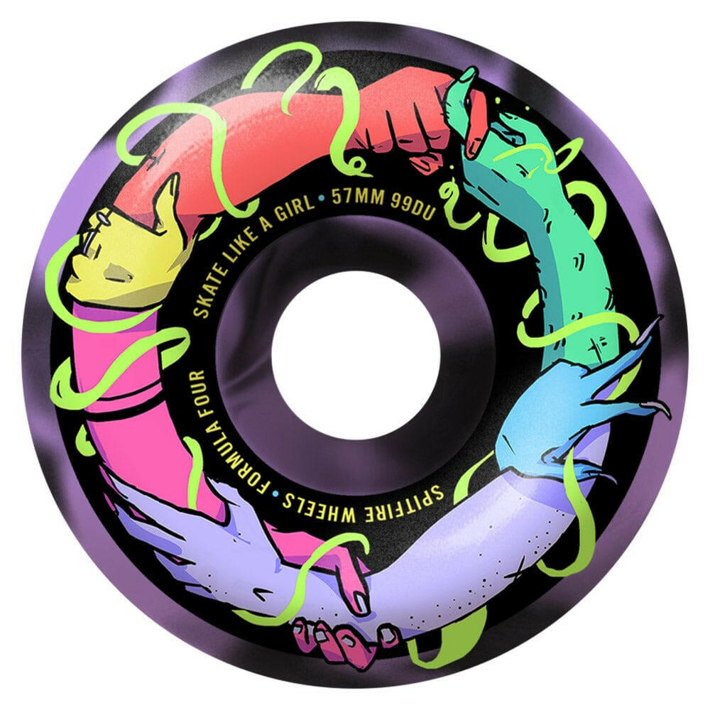 Spitfire - F4 Friends of Skate Like A Girl Classic 57MM 99A Skateboard Wheels.