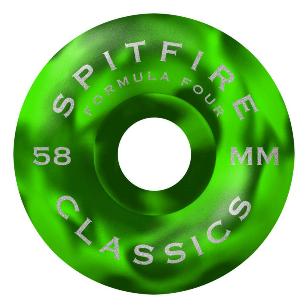 Spitfire - F4 Swirled Classic 58MM 99A Skateboard Wheels.