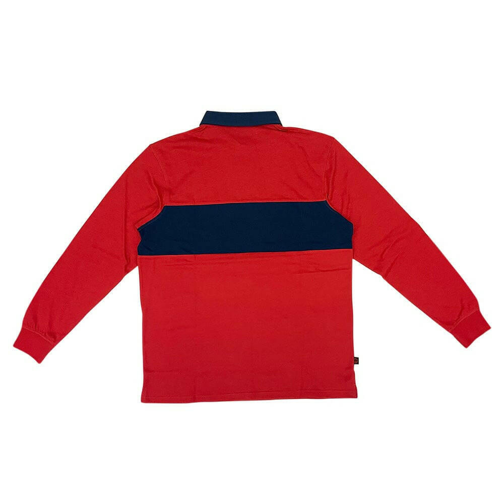 Spitfire - Geary Rugby L/S Red/Navy.