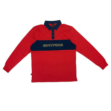 Spitfire - Geary Rugby L/S Red/Navy.