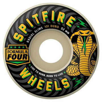 Spitfire - Formula 4 Radial Slim 53MM 101A Skateboard Wheels.
