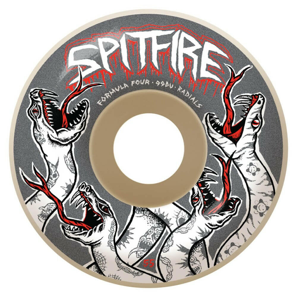 Spitfire - F4 Venom Radials 55MM 99A Skateboard Wheels.