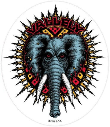 Powell Peralta - Mike Vallely Elephant 4.5" Sticker.