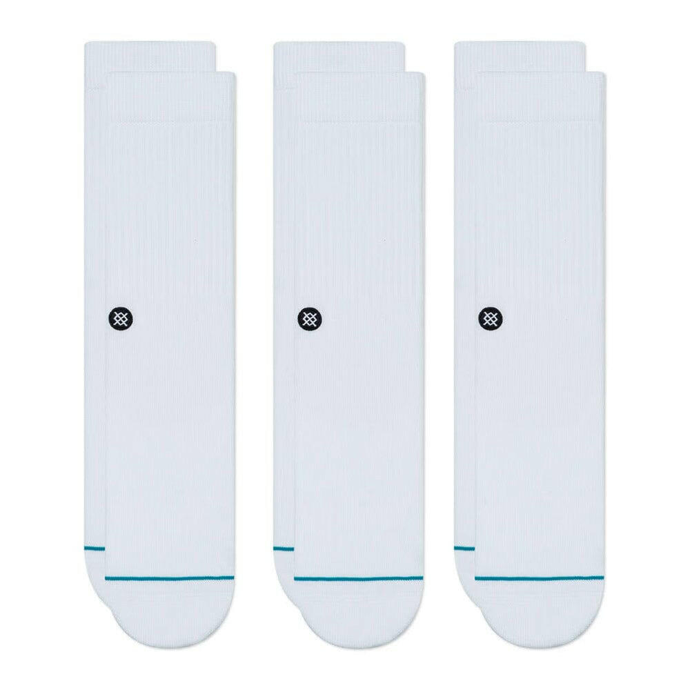 Stance Icon 3 Pack Socks White.