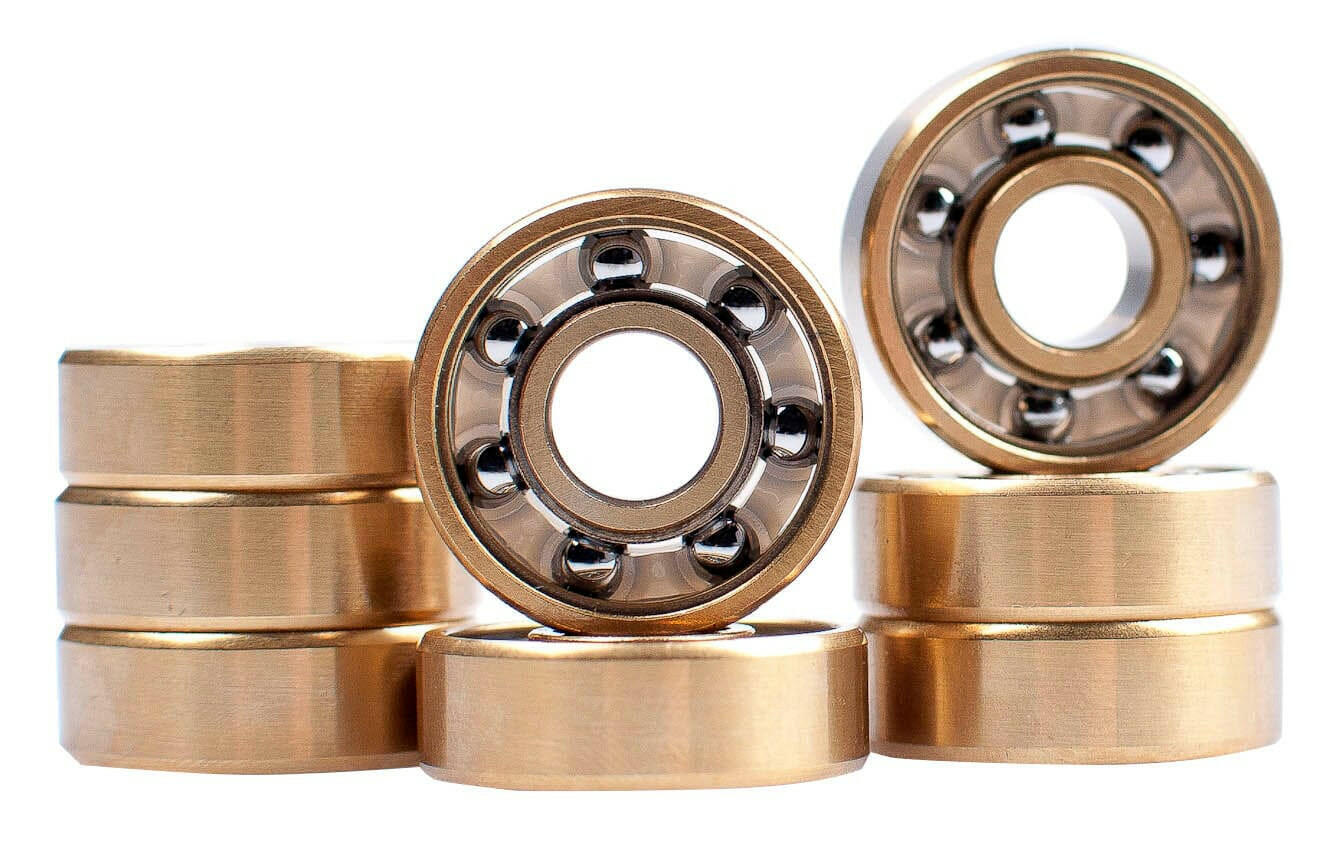 Sunday - Abec 7 Shieldless Gold Skateboard Bearings.