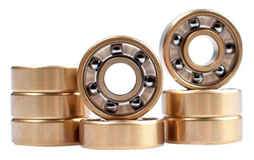 Sunday - Abec 7 Shieldless Gold Skateboard Bearings.