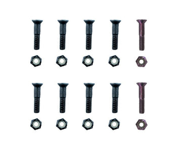 Sunday - 1" Anodized Allen Bolts Black/Purple.