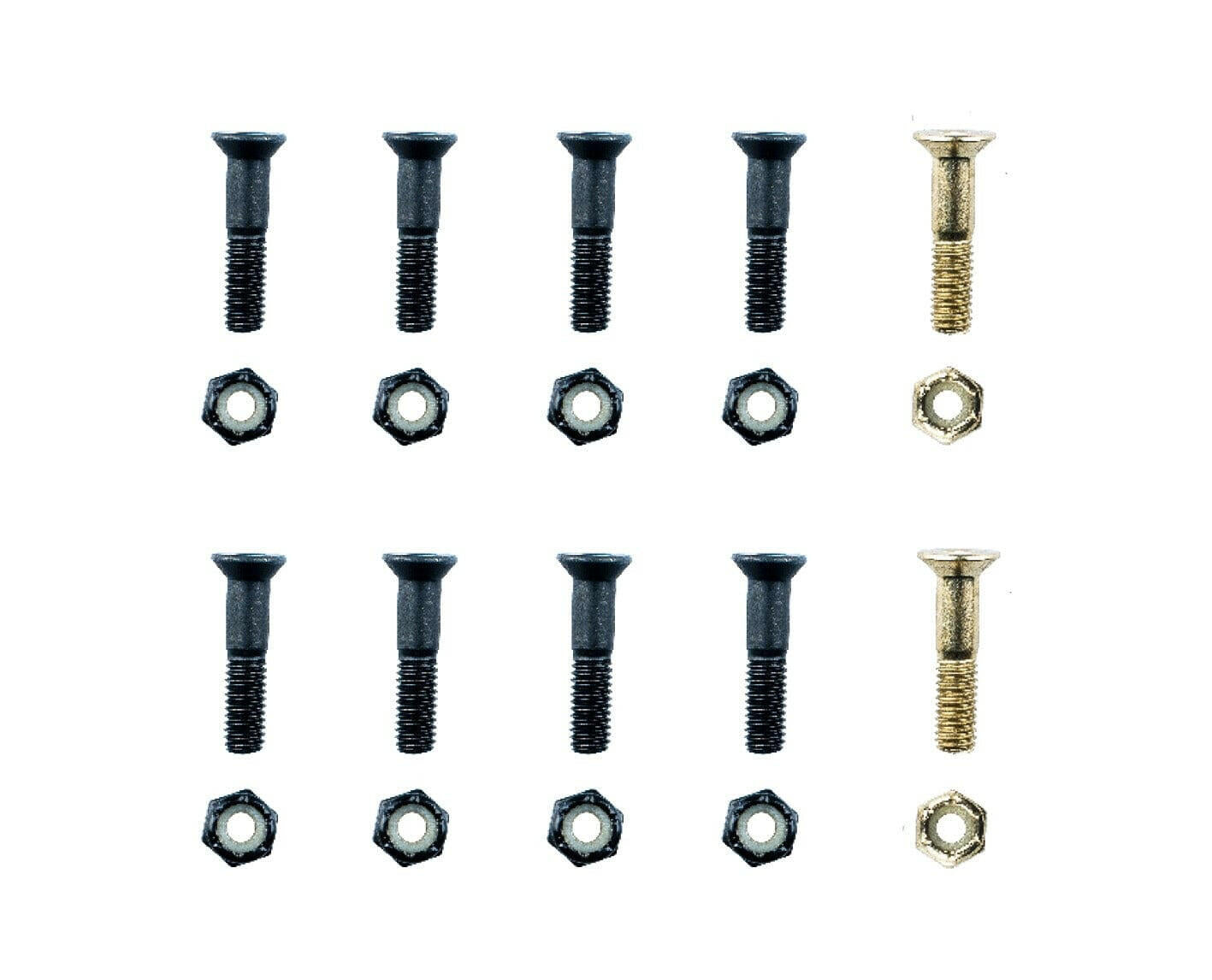 Sunday - 7/8" Allen Bolts Black/Gold.