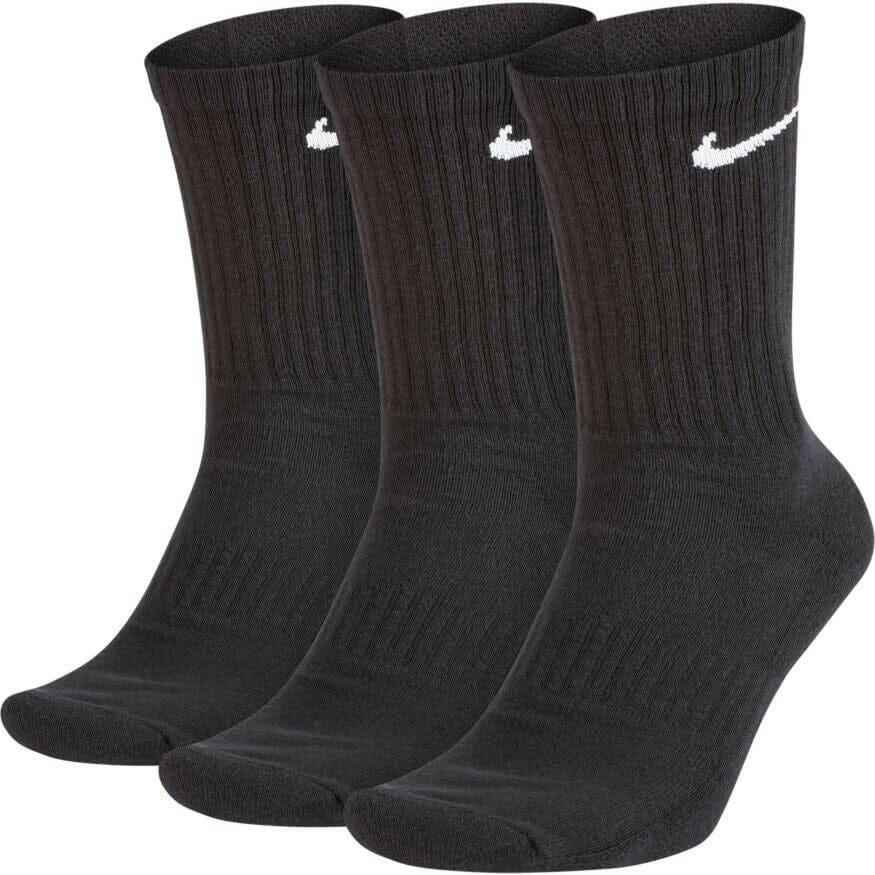 Nike - Everyday Cushion Mens Crew Socks Black 3 Pack.