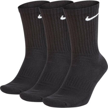 Nike - Everyday Cushion Mens Crew Socks Black 3 Pack.