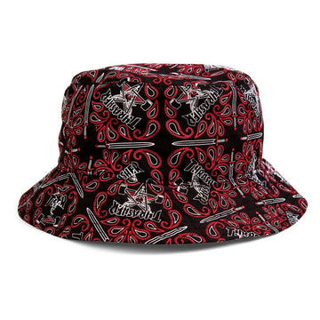 Thrasher - Bandana Bucket Hat Black/Red.