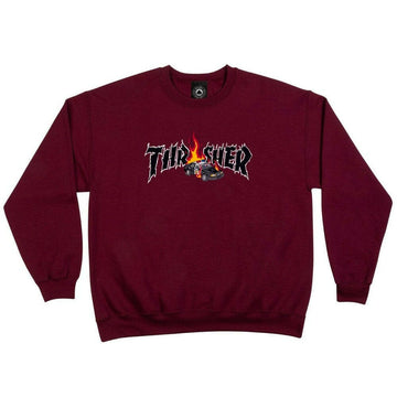 Thrasher - Cop Car Crew Maroon.