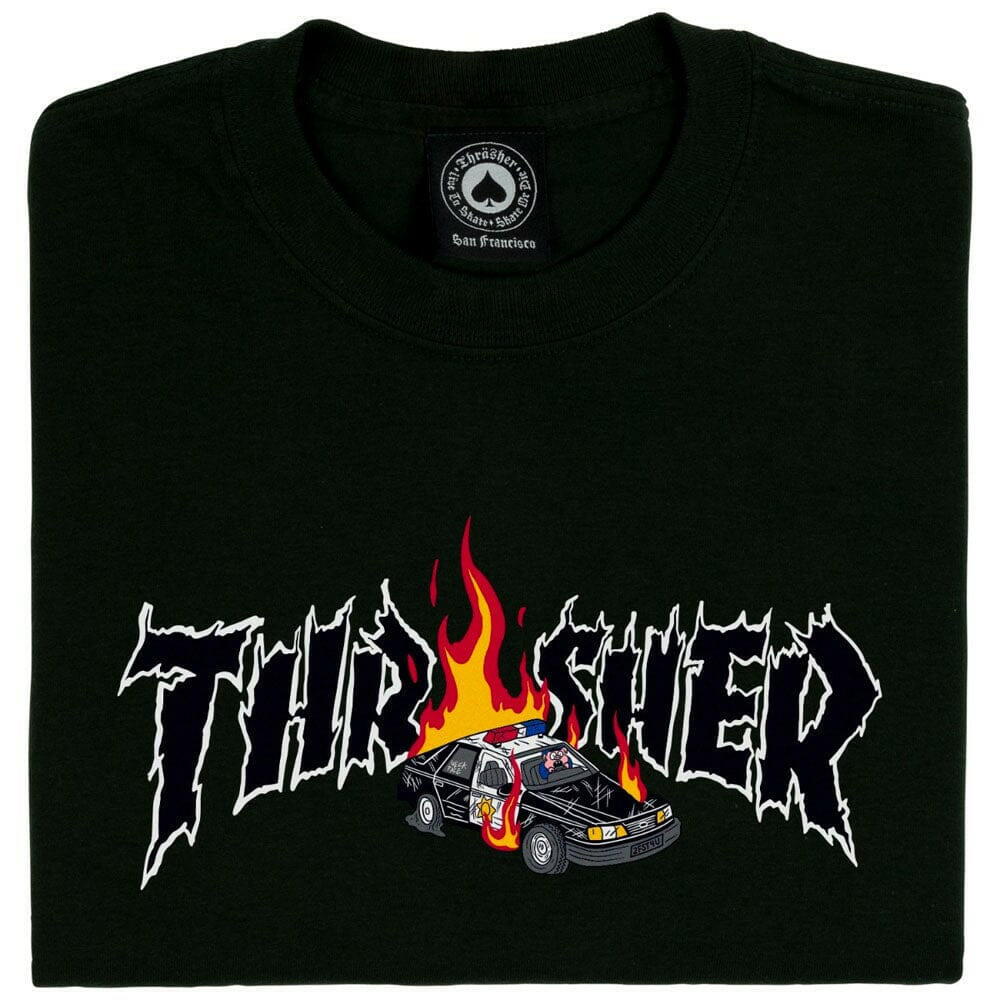 Thrasher - Cop Car Tee Black.