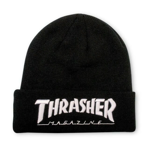 Thrasher - Embroidered Logo Beanie Black.