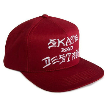 Thrasher - SAD Embroidered Snapback Red.
