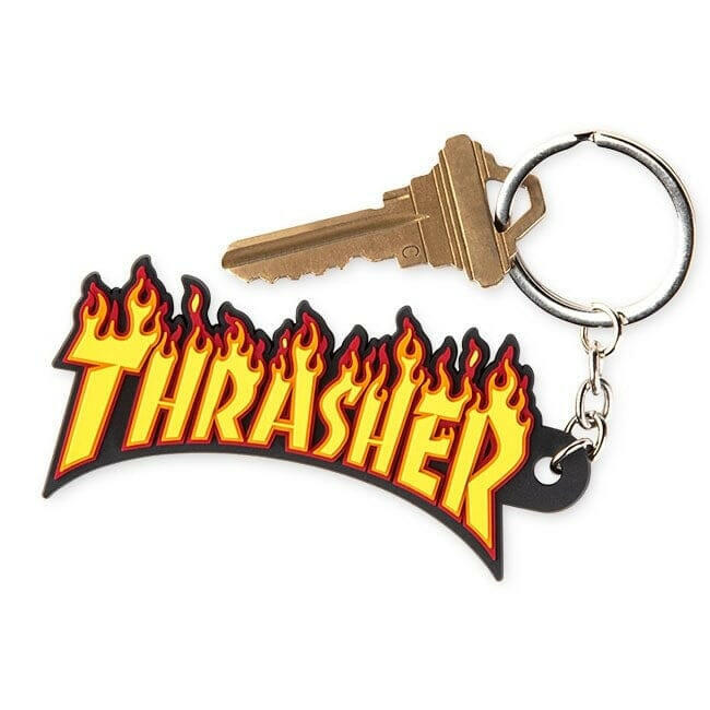 Thrasher - Flame Keychain.
