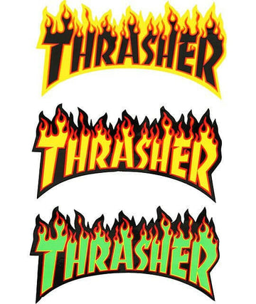 Thrasher - Flame Logo 10" Sticker.