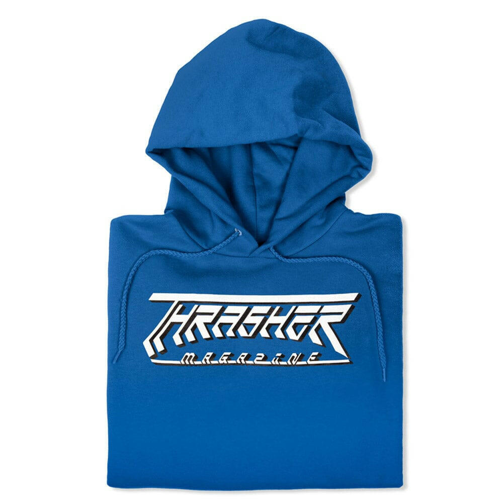 Thrasher - Future Logo Hoodie Royal.