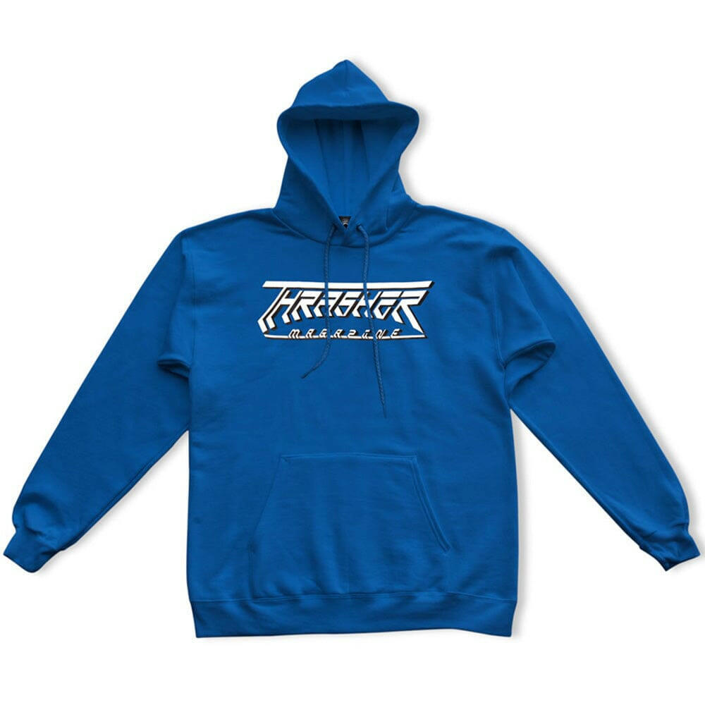 Thrasher - Future Logo Hoodie Royal.
