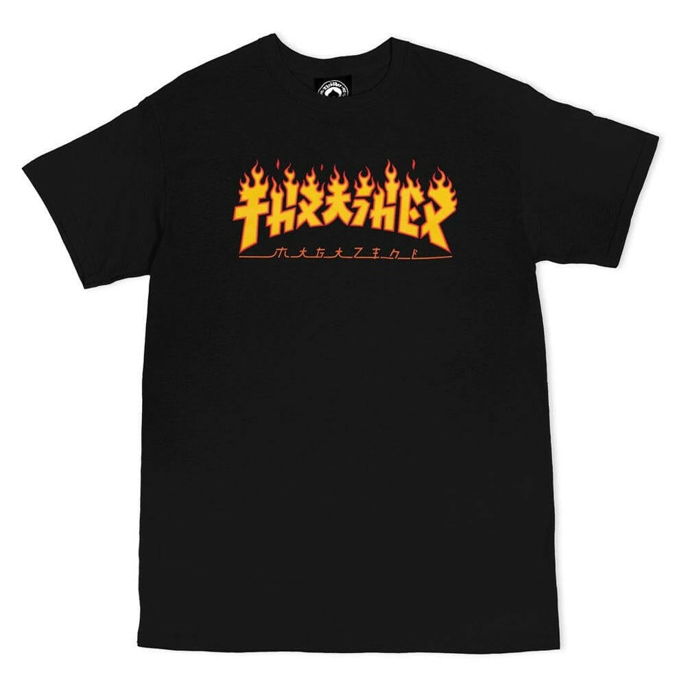 Thrasher - Godzilla Flame Tee Black.