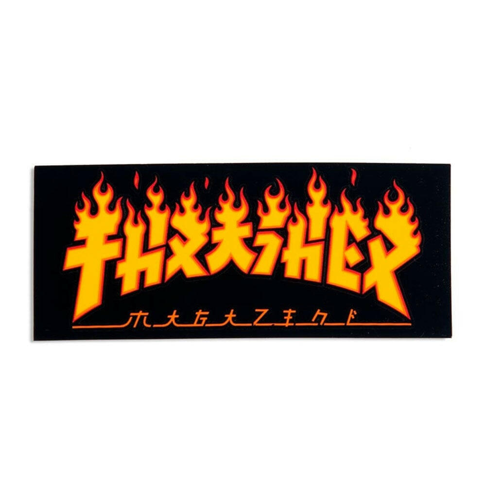 Thrasher - Godzilla Flame 3.5" Sticker.