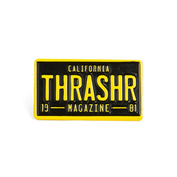 Thrasher - License Plate Lapel Pin.