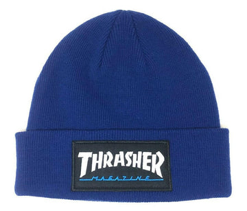 Thrasher - Logo Patch Beanie Navy.