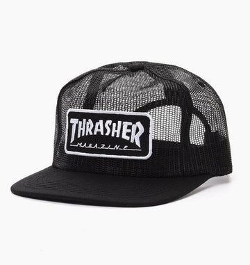 Thrasher - Magazine Logo Mesh Cap Black.